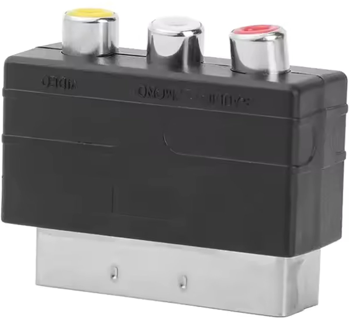 RCA naar SCART adapter met drie tulp female aansluitingen