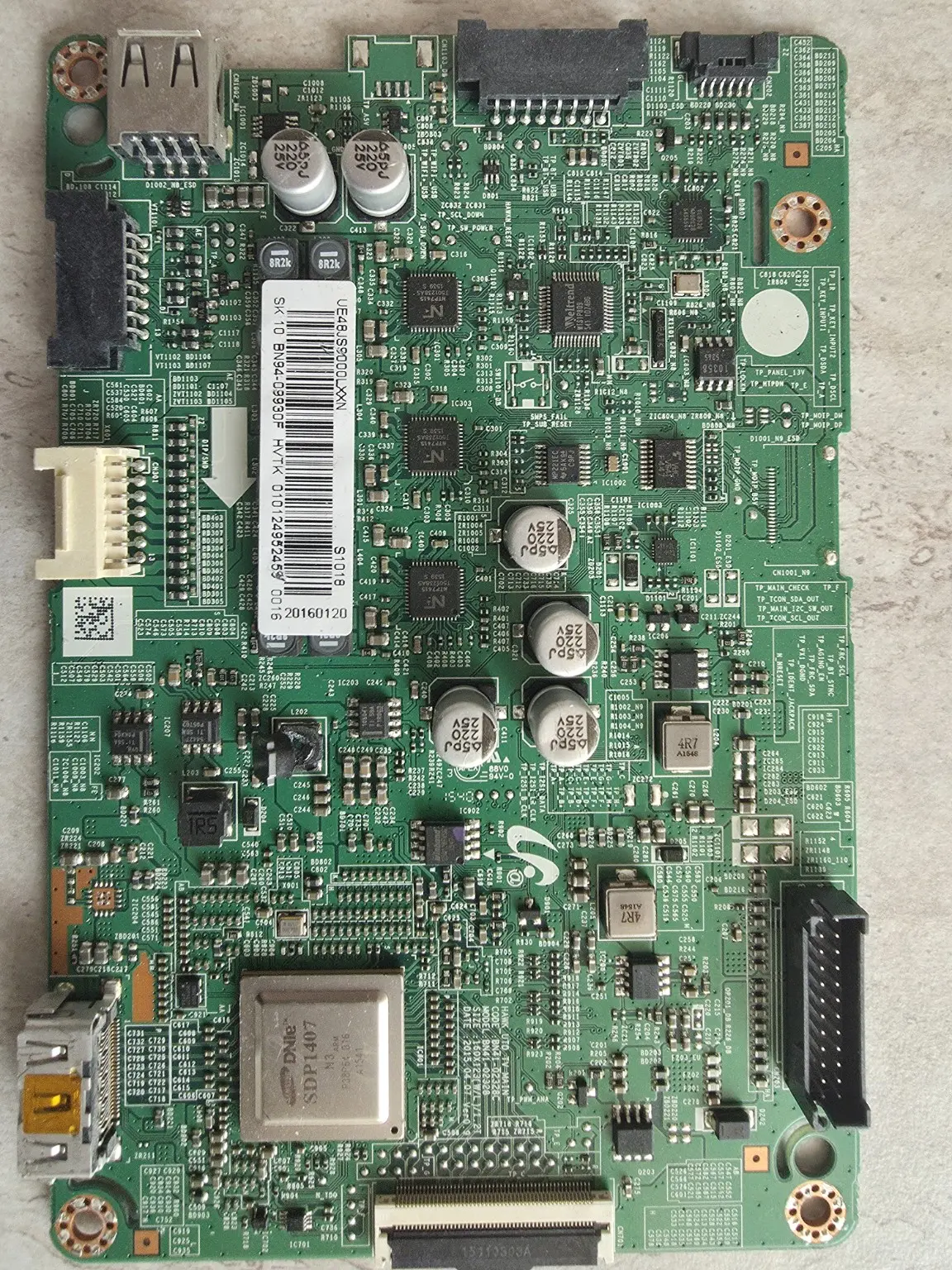 Origineel Samsung BN41-02328 BN94-09980F mainboard voor UE48JS9000LXXN