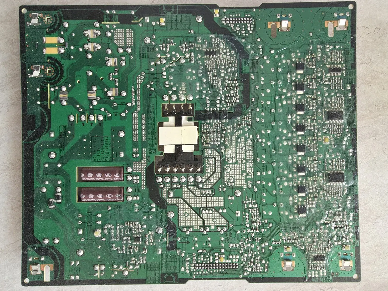 Achterzijde van Samsung BN44-00878A voedingsprint
