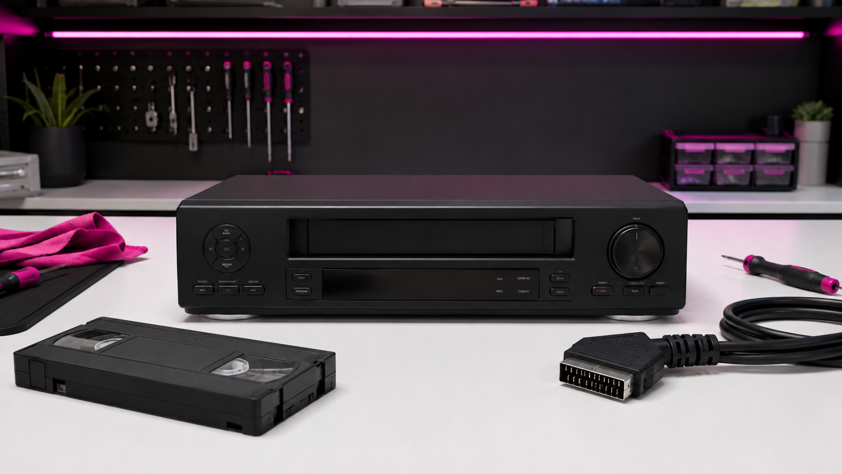 Videorecorder kopen met VHS-band en SCART-kabel