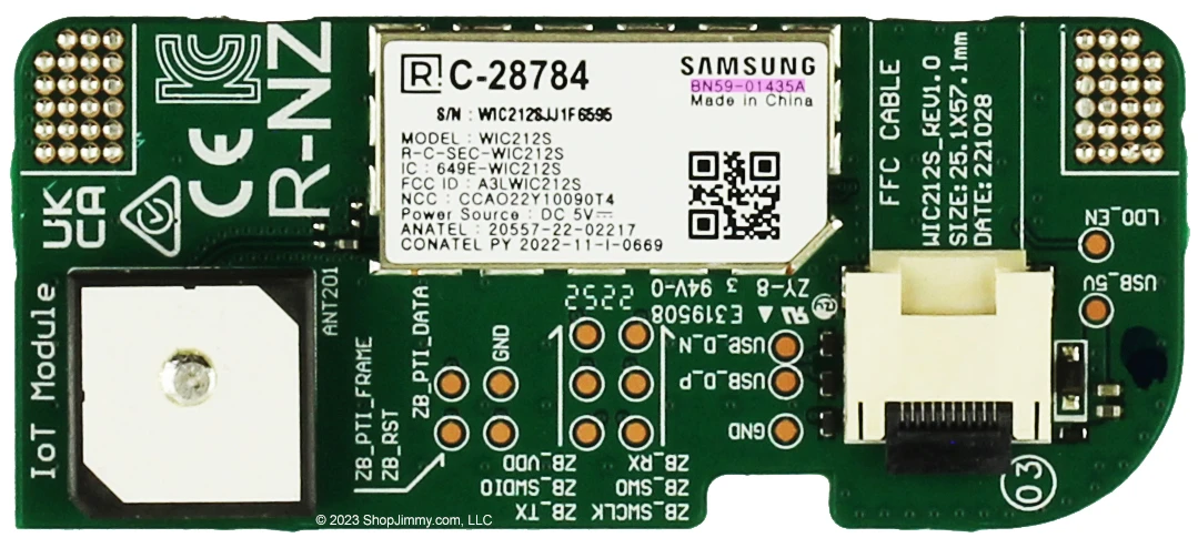 Samsung BN59-01435A WIC212S WiFi- en Bluetooth-module