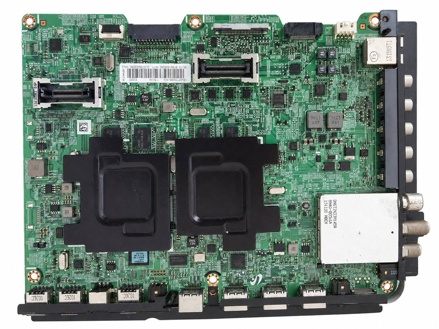 Samsung BN94-06809Z mainboard voor UE46F7000SLXXH op witte achtergrond