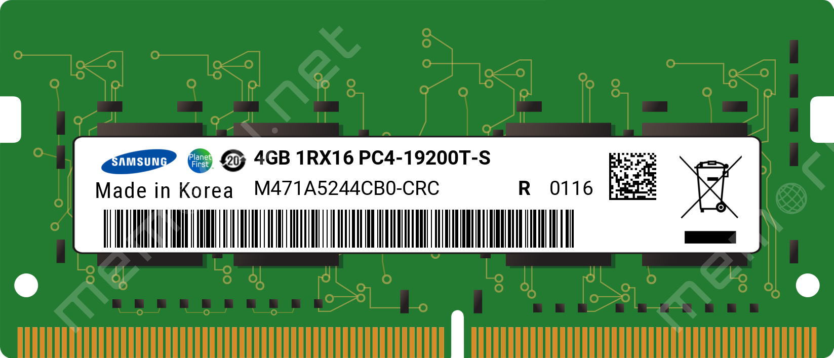 Samsung M471A5244CB0-CRC 4GB DDR4-2400 SO-DIMM